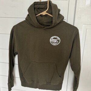 Youth Southend Surf Shop Hoodie Sweatshirt - Dark Green